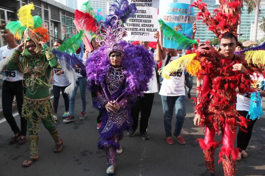 Pawai Hari Kesehatan Seksual Dunia di Bundaran HI