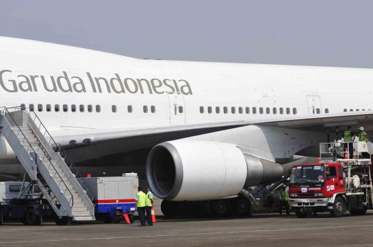 Jumlah konsumsi avtur Garuda Indonesia meningkat 30 persen