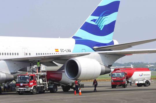 Jumlah konsumsi avtur Garuda Indonesia meningkat 30 persen