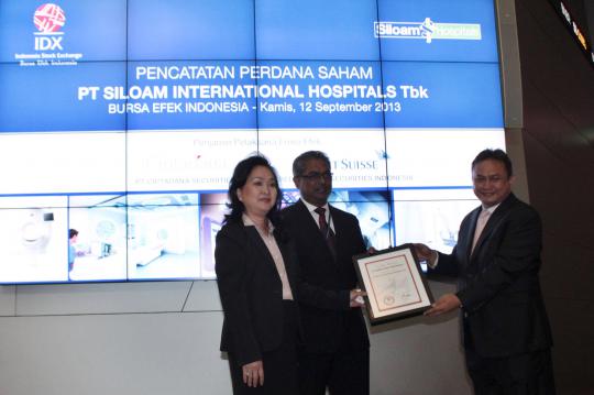 PT Siloam Hospitals resmi melantai di Bursa Efek Indonesia