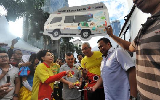 Car free day, JK bersama Indosat luncurkan Mobil Klinik Ceria