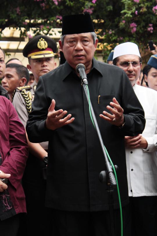 Presiden SBY melayat ke kediaman Habib Munzir