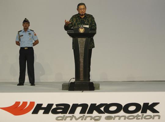 Presiden SBY buka Pabrik Ban Hankook di Cikarang