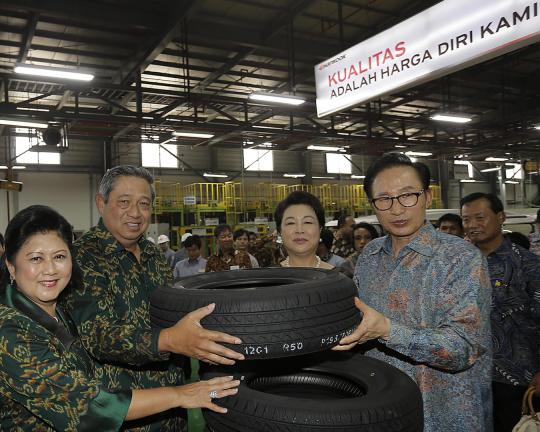 Presiden SBY buka Pabrik Ban Hankook di Cikarang