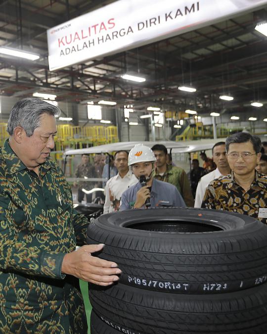 Presiden SBY buka Pabrik Ban Hankook di Cikarang