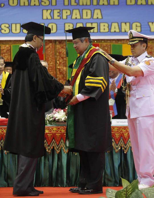 SBY terima gelar doktor perdamaian dari Unsyiah Aceh