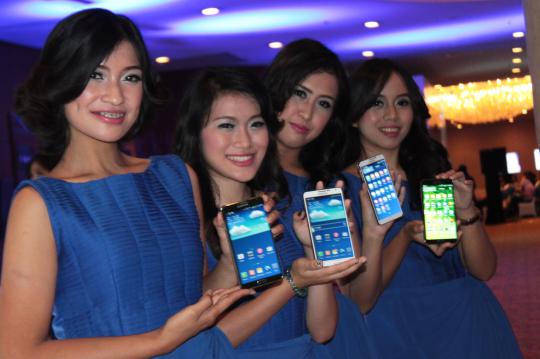 Model-model cantik warnai peluncuran Samsung Galaxy Note 3