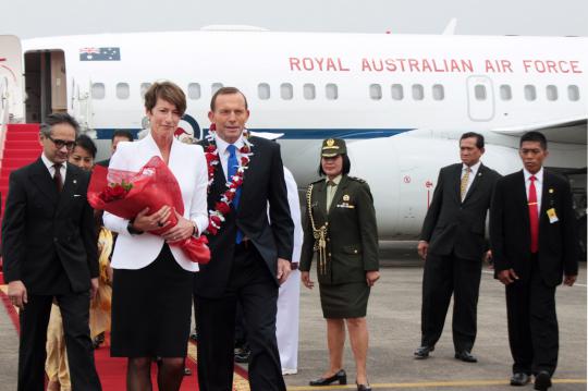 PM Australia, Tony Abbott tiba di Halim