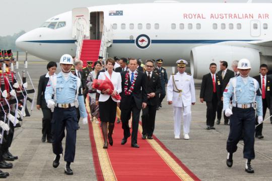 PM Australia, Tony Abbott tiba di Halim