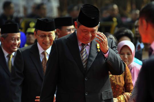 Murid sekolah ramaikan Hari Kesaktian Pancasila di Lubang Buaya