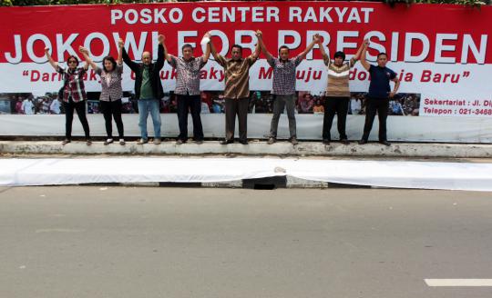 Posko center Jokowi for Presiden 2014 didirikan di Menteng