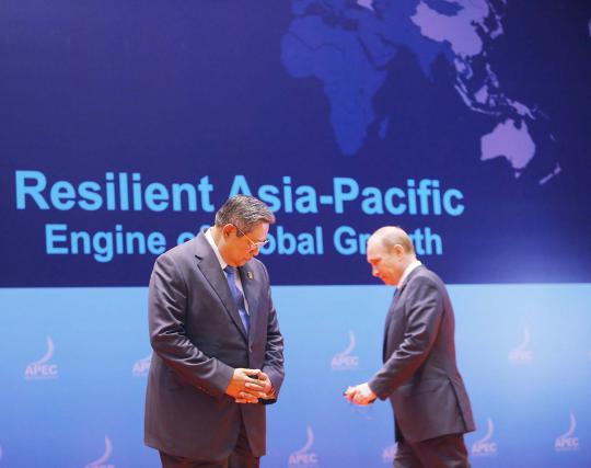Presiden SBY bacakan 7 butir kesepakatan KTT APEC di Bali