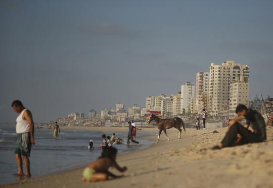 Berkeliling pantai Gaza, tempat wisata favorit warga Palestina