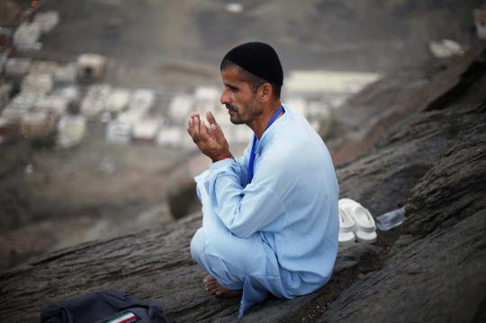 Antusias jemaah haji panjatkan doa di Jabal Nur Mekkah