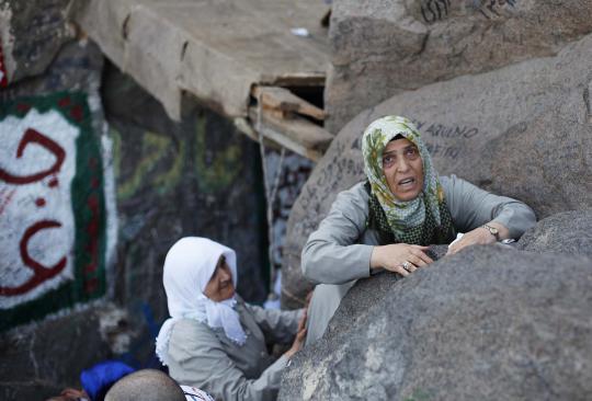 Antusias jemaah haji panjatkan doa di Jabal Nur Mekkah