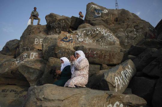 Antusias jemaah haji panjatkan doa di Jabal Nur Mekkah