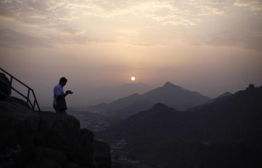 Antusias jemaah haji panjatkan doa di Jabal Nur Mekkah