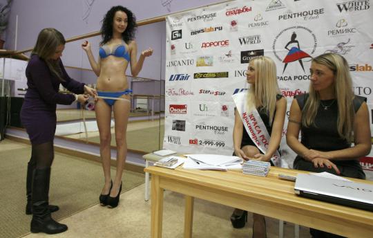 Mengintip para kontestan audisi kontes kecantikan di Rusia