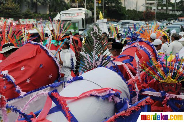 Foto : Persiapan jelang Jakarta Night Religious Festival 