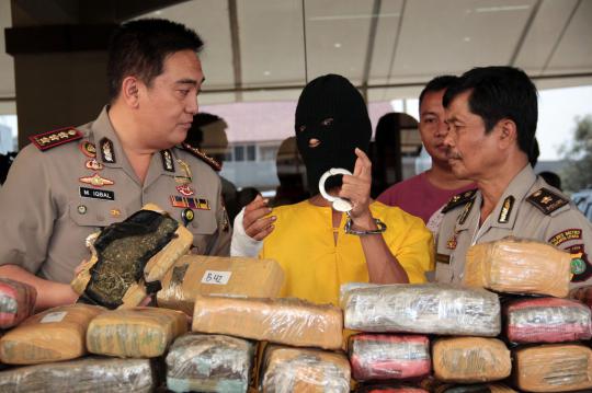 Polres Jakut tangkap tersangka pemilik 66 kg ganja