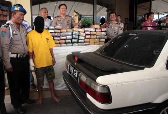 Polres Jakut tangkap tersangka pemilik 66 kg ganja