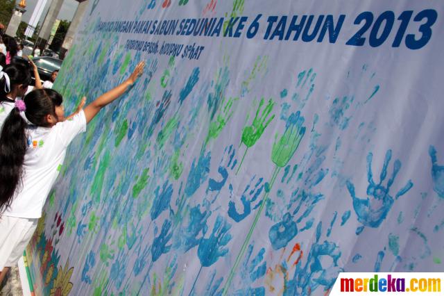 Foto 1000 Murid Sd Se Dki Flashmob Kampanye Cuci Tangan