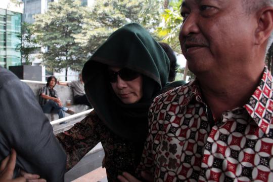 Terkait kasus suap Akil Mochtar, Ratu Rita diperiksa KPK