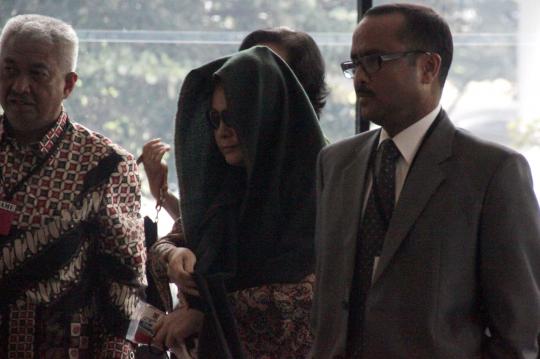 Terkait kasus suap Akil Mochtar, Ratu Rita diperiksa KPK