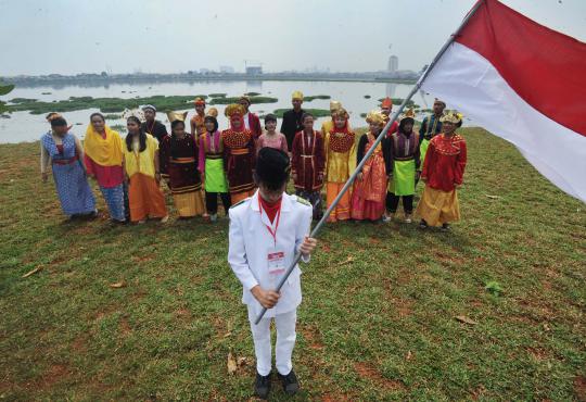 Lahan hijau di Waduk Pluit jadi teater terbuka