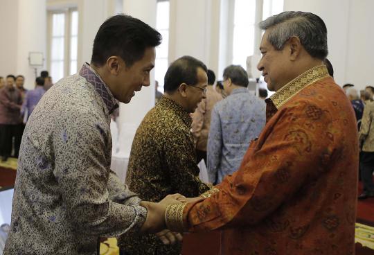Pertemuan SBY dengan pengurus Kadin di Istana Bogor