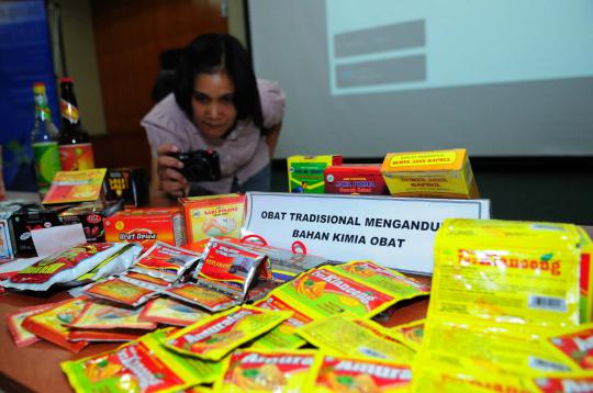 BPOM sita puluhan obat tradisional berbahan kimia ilegal