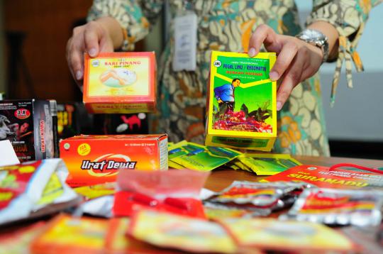 BPOM sita puluhan obat tradisional berbahan kimia ilegal