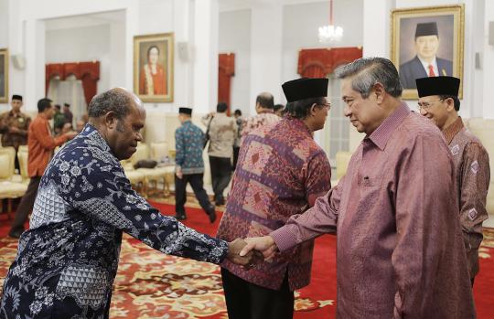 Presiden SBY silaturahmi para peserta Silatnas FKUB IV