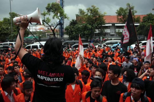 Mahasiswa tuntut Kejagung selesaikan kasus tragedi Semanggi 1