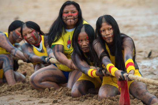 49 Suku pedalaman di Brasil ikuti kompetisi olahraga tradisional