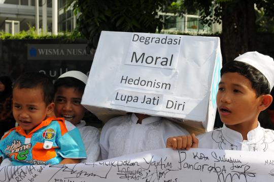 Peringati 10 Muharram, puluhan anak yatim gelar aksi damai di HI