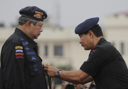 SBY terima anugerah Warga Kehormatan Korps Brimob Polri