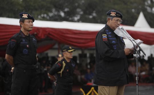 SBY terima anugerah Warga Kehormatan Korps Brimob Polri