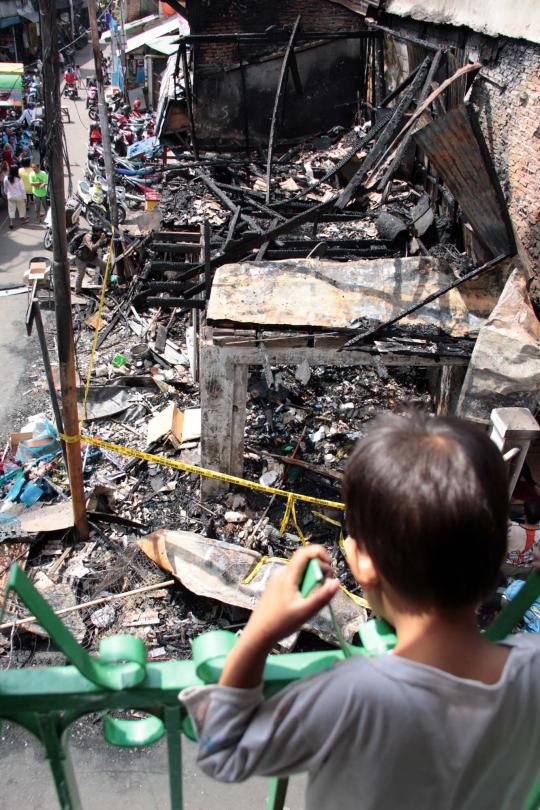 Ini rumah yang menjadi korban tawuran warga di Johar Baru