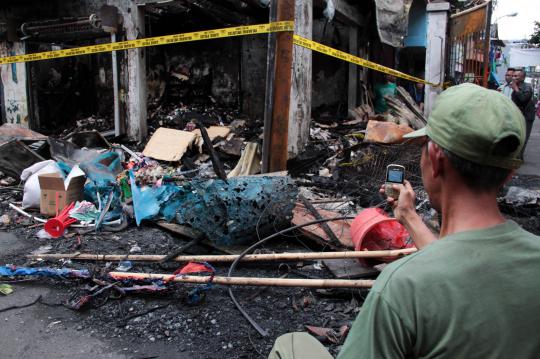 Ini rumah yang menjadi korban tawuran warga di Johar Baru