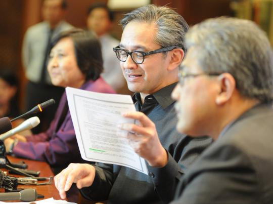 Menlu Marty Natalegawa jumpa pers terkait kasus penyadapan