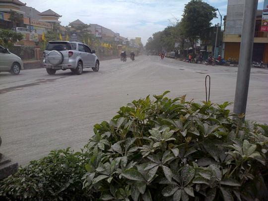 Polusi abu vulkanik di Boyolali pasca-letusan Gunung Merapi