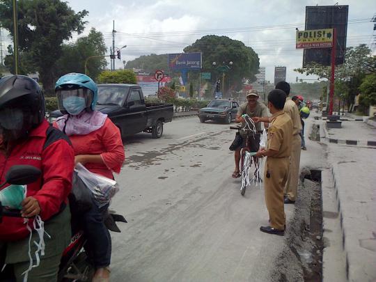 Polusi abu vulkanik di Boyolali pasca-letusan Gunung Merapi