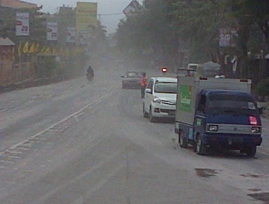 Polusi abu vulkanik di Boyolali pasca-letusan Gunung Merapi