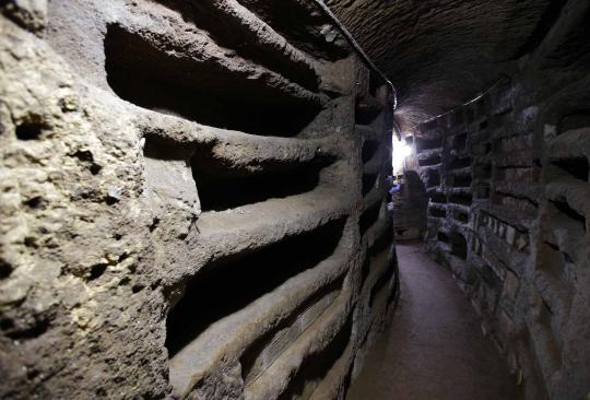 Menengok Katakomba Priscilla, kuburan bawah tanah di Roma