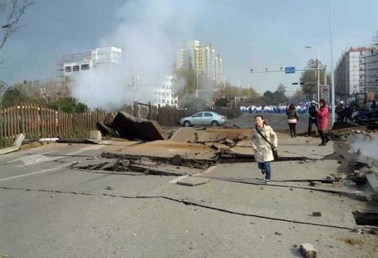22 Orang tewas akibat ledakan pipa minyak di China