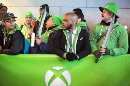 Euforia warga New York di malam peluncuran Xbox One