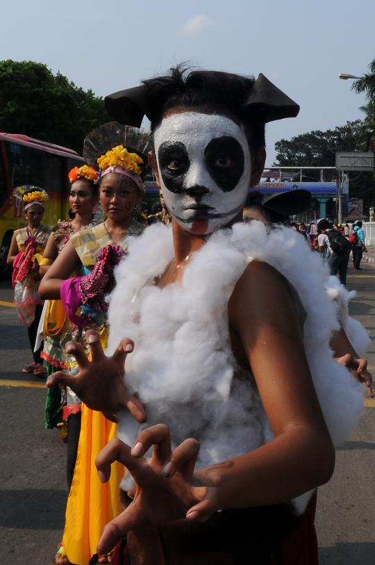 Semarak kemeriahan Karnaval Anak Kreatif Indonesia