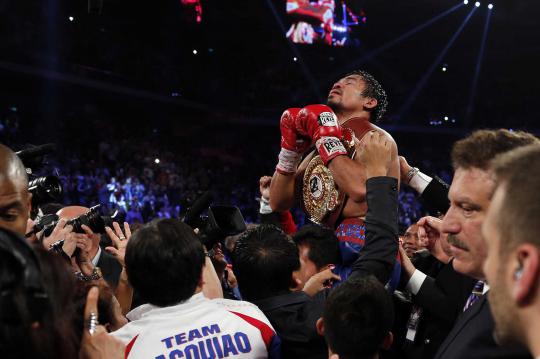 Pacman persembahkan kemenangan untuk korban Topan Haiyan