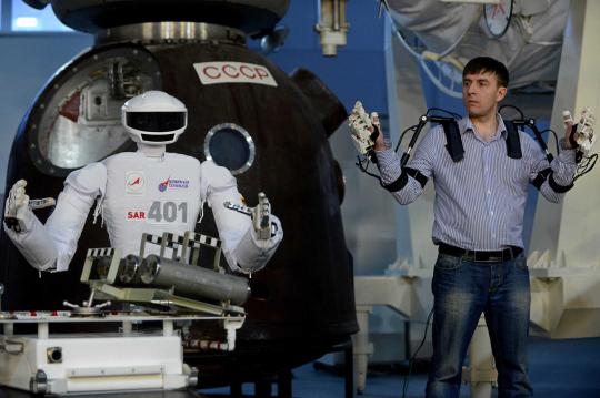 Kecanggihan SAR-401, robot humanoid luar angkasa Rusia